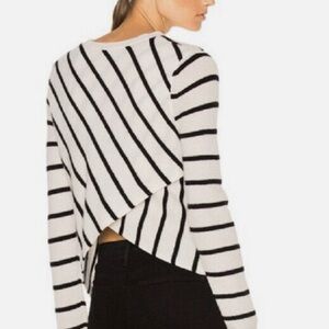A.L.C. Stripe Cross Back Tula Sweater XS